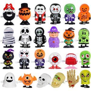 24Pack Halloween Wind Up Toys Assortment for Kids Halloween Toy for Goody Bag